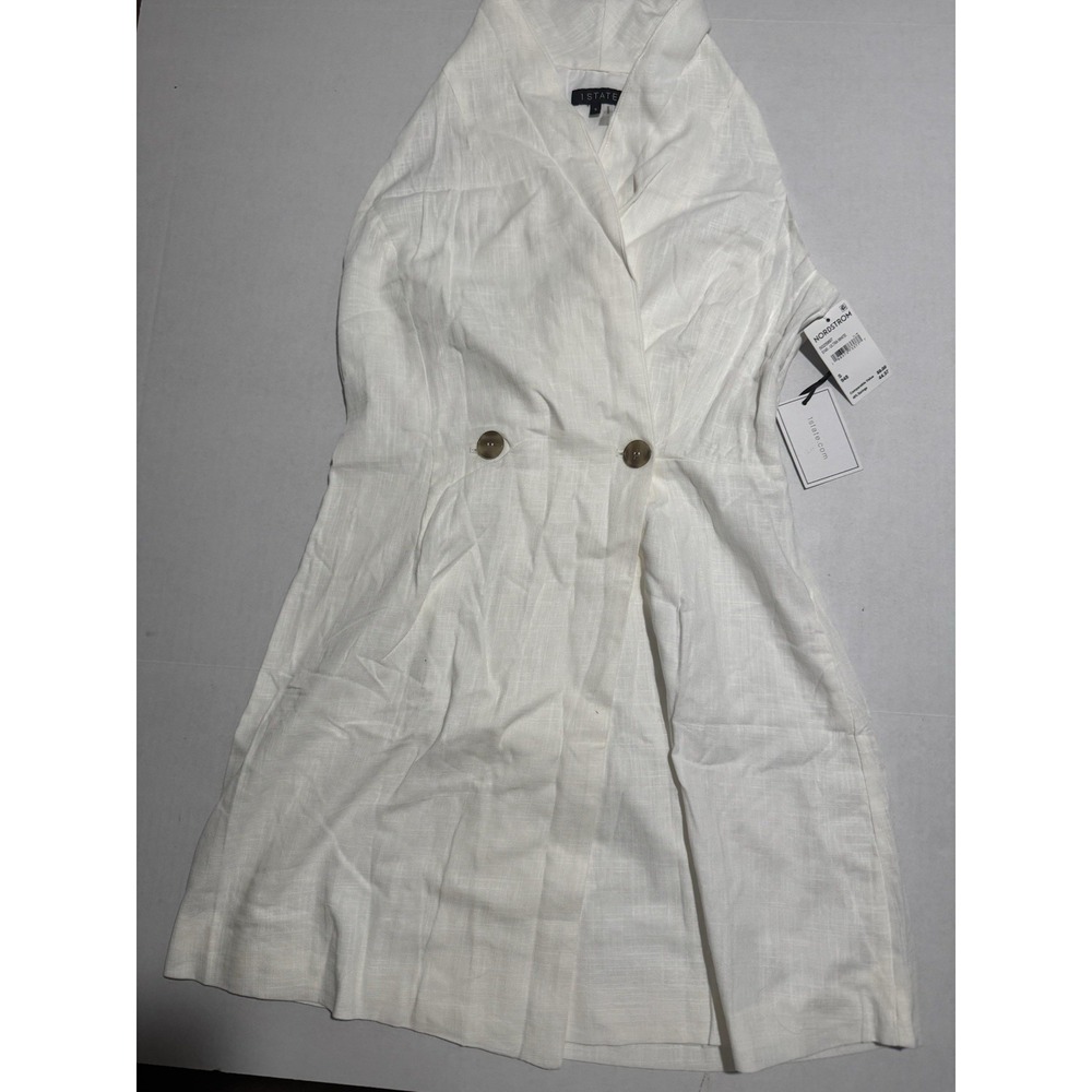 Nordstrom,‎ 1State brand, White Dress with buttons, women's Small NWT